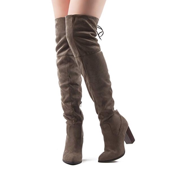 Shoes - 🎉 HP! Brown Over The Knee Heel Boots